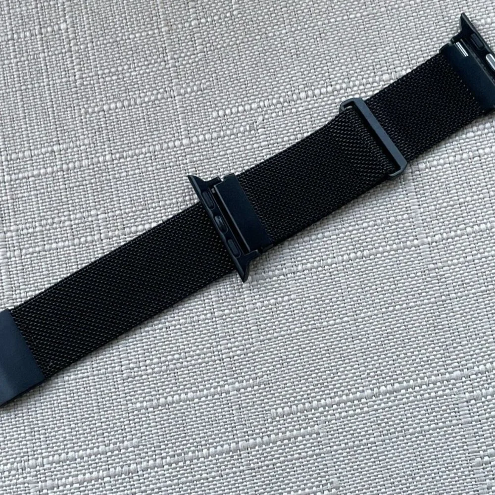 Unbranded Replacment Band for iWatch Black Mesh Metal Strap Band Size 42mm